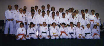 Students at the Clinic in 1999 with Sakagami Soke and Tsumura Shihan
