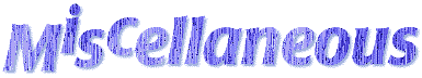 Miscellaneous