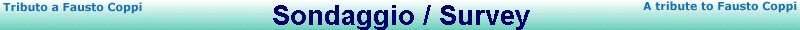 Sondaggio / Survey