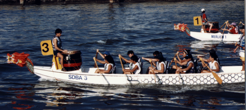 The ladies Team in the Singapore Regatta '95