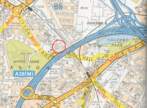 Map of Aston and local area