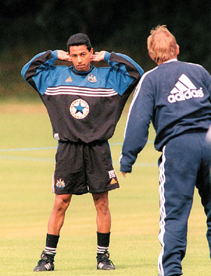 Solano practica en Newscastle