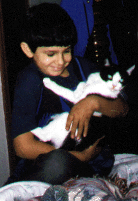 This is me and my one cat Sissy