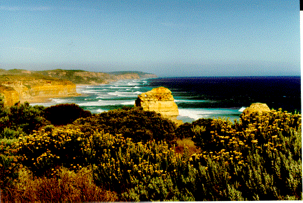 Facing east