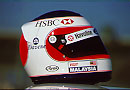 his helmet