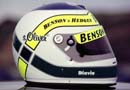 his helmet