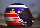 his helmet