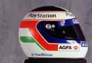 his helmet