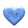blue heart Sign