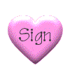 pink heart Sign