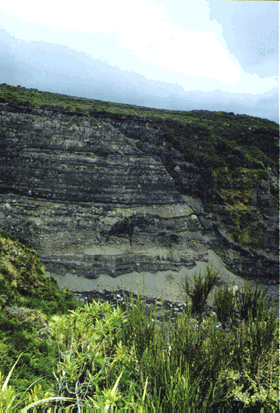 Pyramid stream has carved a 100-m channel over time