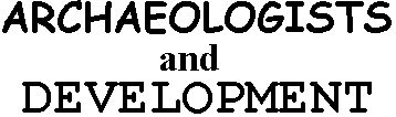 Archaeologists and Development logo