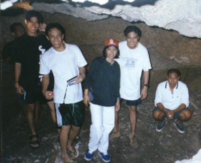 Inside the cave