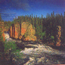 white water river