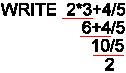 Operator Precedence