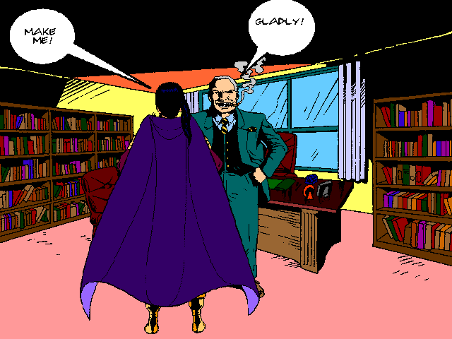Mac One Comix panel: Make me! says Ms. Marketing. Linked to next panel.