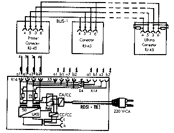 Conexin RDSI-TR1 en el extremo del Bus S.