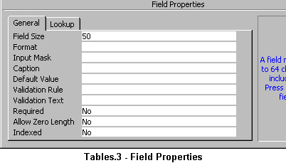 Field Properties