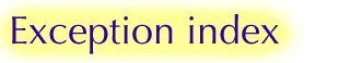 Exception Index