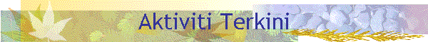Aktiviti Terkini