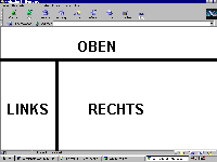 So ungefähr ist die Aufteilung der Frames "oben", "links" und "rechts".