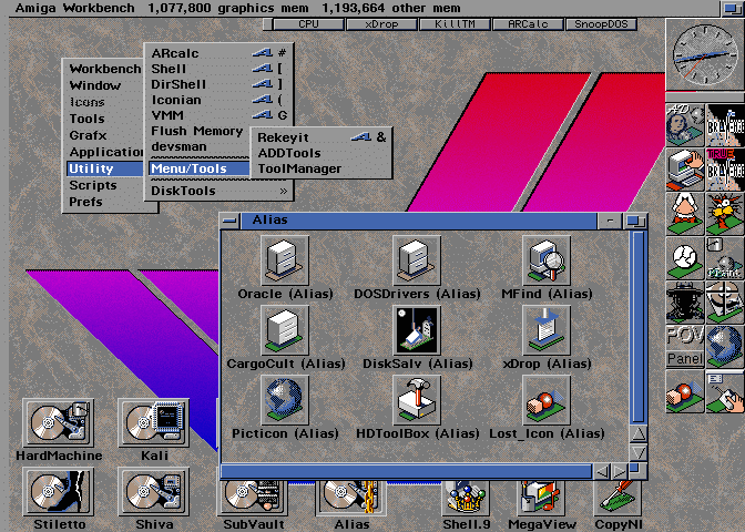Figure 1: AddTools, ToolsDaemon, ToolManager and WBAlias 