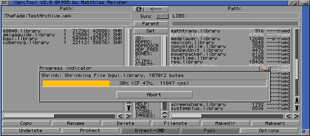 Figure 5: XPK Archive Library