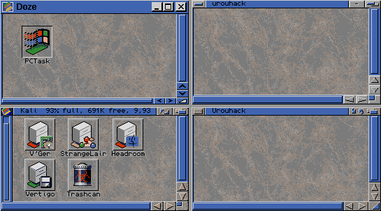 Figure 6: Urouhack and Workbench 95