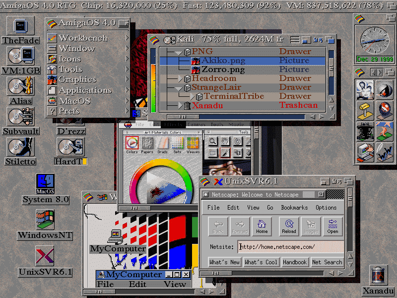 Figure 1: My view of Amiga OS4