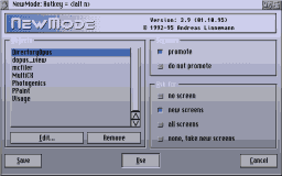 Figure 5: Newmode Prefs