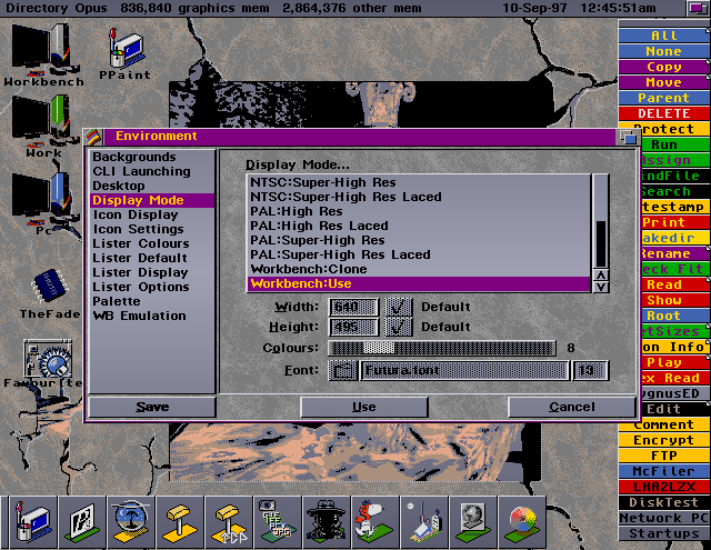 Figure 2:Magellan Display Mode Settings