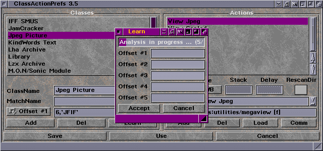 Figure 2:Class Actions, Learn Mode