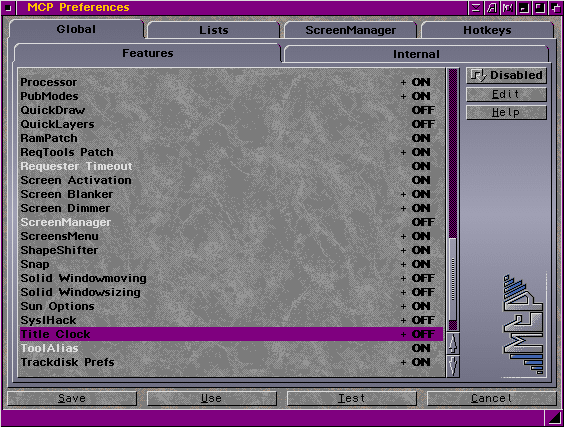 Figure 3:MCP Preferences