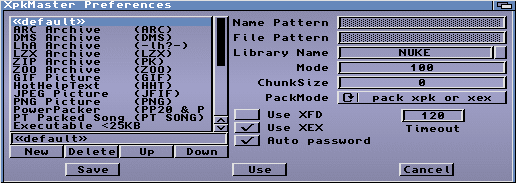 Figure 1:The new XPK Preferences