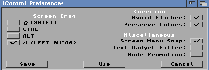 Figure 3:The Icontrol Preferences