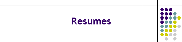 Resumes (Curriculums)
