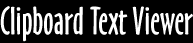 Clipboard Tex Viewer