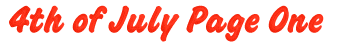 4th of July Page One Logo