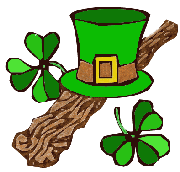St Pats Hat and Clovers
