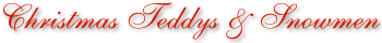 Teddy Bear & Snowmen Logo
