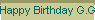 Happy Birthday G.G.