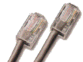 RJ-12 6 wire straight through / cross cable.