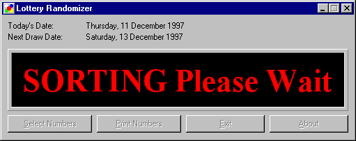 Sorting Screen