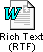 Resume in Rich Text format