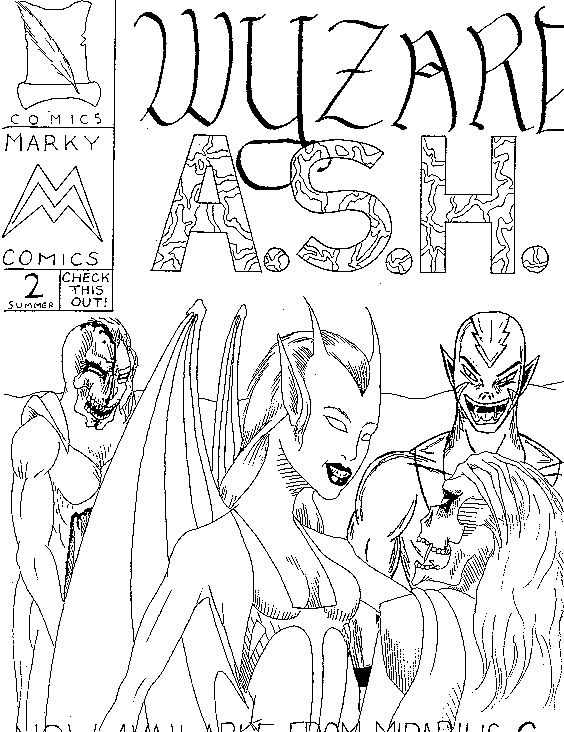 A.S.H./Wyzard #2 cover
