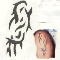 Blair's AJ tattoo drawing