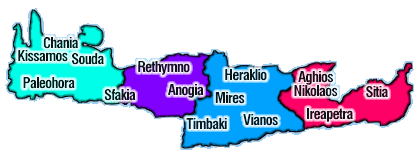 Map of Crete