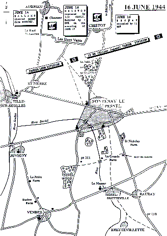 Map of Fontenay Le Pesnel