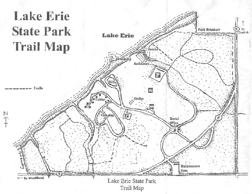 An accurate graphical representation of the park, aka a park map.
