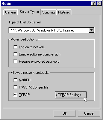Configuring DUN Server Properties